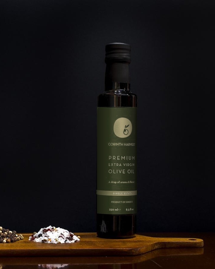 Home Corinth Harvest First Harvest 250 ml bottle